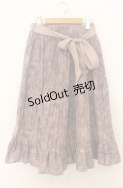 画像1: axes femme / ぼかし柄プリーツスカート M ピンク O-26-01-23-060-AX-SK-OW-OS