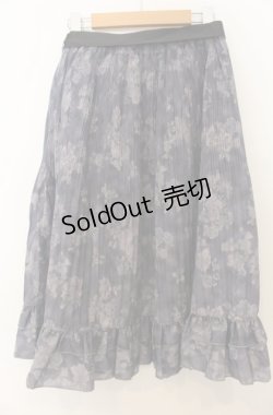 画像2: axes femme / ぼかし柄プリーツスカート M ブルー O-26-01-23-061-AX-SK-OW-OS