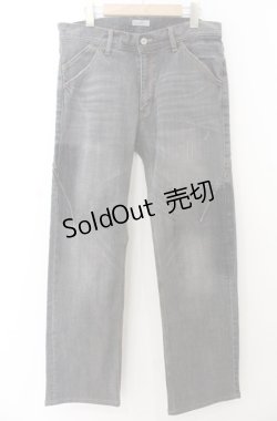 画像1: Karl Helmut / パッチダメージデニムパンツ XL グレー O-26-01-23-007-EL-PA-YM-ZT137