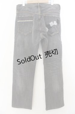 画像2: Karl Helmut / パッチダメージデニムパンツ XL グレー O-26-01-23-007-EL-PA-YM-ZT137