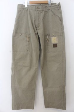 画像1: Karl Helmut / ジップポケットワイドパンツ  カーキ O-26-01-23-008-EL-PA-YM-OS
