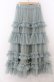 画像2: axes femme / フリルチュールティアードスカート F グリーン O-26-01-23-010-AX-SK-OW-OS (2)