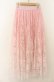 画像1: axes femme / グラデレースサーキュラースカート F ピンク O-26-01-23-011-AX-SK-OW-OS (1)