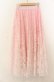画像2: axes femme / グラデレースサーキュラースカート F ピンク O-26-01-23-011-AX-SK-OW-OS (2)