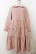 PINK HOUSE / 襟付きロングティアードコート  ピンク O-26-01-23-017-LO-CO-OW-OS