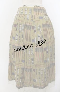 画像2: Jane Marple / Painting Kitドレススカート M イエロー系 O-26-01-23-022-JM-SK-OW-OS