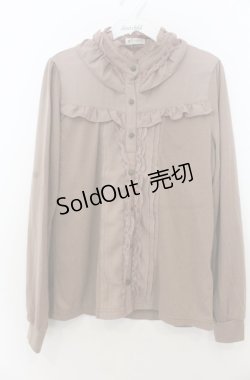 画像1: axes femme / ブラウス風カットソー M モカ O-26-01-23-028-AX-TO-OW-OS