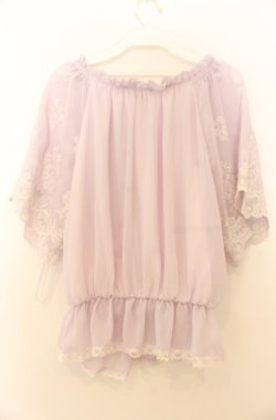 画像2: axes femme / 2WAY刺繍プルオーバー M ラベンダー O-26-01-23-029-AX-TO-OW-ZT0127G