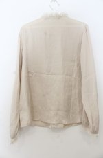 画像2: an another angelus / 配色リボンレーススタンドカラーブラウス【洗える】 F オフ O-26-01-23-031-CA-BL-OW-ZT604 (2)