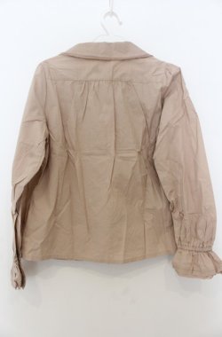 画像2: an another angelus / ピンタックパールボタンブラウス F ベージュ O-26-01-23-038-CA-BL-OW-OS