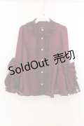 Chalmiere / 姫袖7分丈ブラウス M ワイン O-26-01-24-030-0-BL-OW-OS