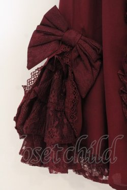 画像3: Chalmiere / 姫袖7分丈ブラウス M ワイン O-26-01-24-030-0-BL-OW-OS