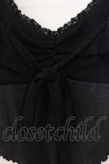 画像2: h.naoto Blood / 胸リボンプリントカットソー  ブラック（色褪せによりグレー） O-26-01-24-031-HN-TO-IG-OS (2)