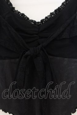 画像2: h.naoto Blood / 胸リボンプリントカットソー  ブラック（色褪せによりグレー） O-26-01-24-031-HN-TO-IG-OS