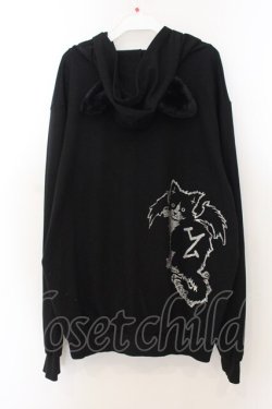 画像4: h.NAOTO / CAT's 666猫耳パーカー  ブラック O-26-01-24-033-HN-TO-IG-OS