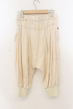 画像2: ALGONQUINS / ハーフカーゴサルエルパンツ  アイボリー O-26-01-24-034-AL-PA-IG-OS