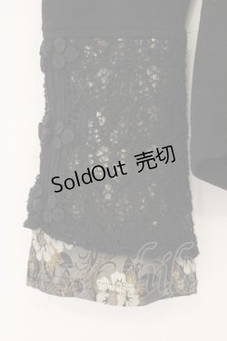 画像3: Ozz On / ベロア切り替えハイネックニット  ブラック O-26-01-24-036-OO-TO-IG-OS