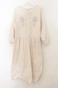Jane Marple Dans Le Salon / 刺繍タックワンピース M アイボリー O-26-01-24-044-JM-OP-IG-OS