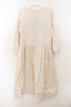 画像3: Jane Marple Dans Le Salon / 刺繍タックワンピース M アイボリー O-26-01-24-044-JM-OP-IG-OS