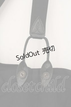 画像2: Jean Paul GAULTIER / パイソンサスペンダーサロペット 40 ブラック O-26-01-24-048-GO-OP-IG-OS