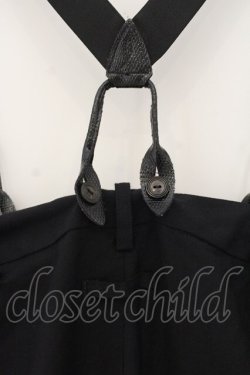 画像5: Jean Paul GAULTIER / パイソンサスペンダーサロペット 40 ブラック O-26-01-24-048-GO-OP-IG-OS