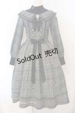 画像1: YeeYe / フォンテンブローワンピース S クロ×グレー O-26-01-24-050-EL-OP-IG-OS