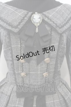 画像2: YeeYe / フォンテンブローワンピース S クロ×グレー O-26-01-24-050-EL-OP-IG-OS