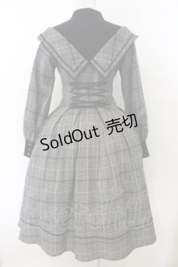 画像4: YeeYe / フォンテンブローワンピース S クロ×グレー O-26-01-24-050-EL-OP-IG-OS