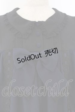 画像2: ATELIER PIERROT / Amabile Puff Sleeve Dress  ネイビー O-26-01-24-052-EL-OP-OW-OS