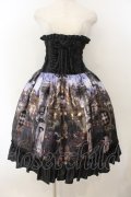 ATELIER PIERROT / クラウンパレスコルセットスカート  ブラック×パープル O-26-01-24-053-EL-SK-IG-OS