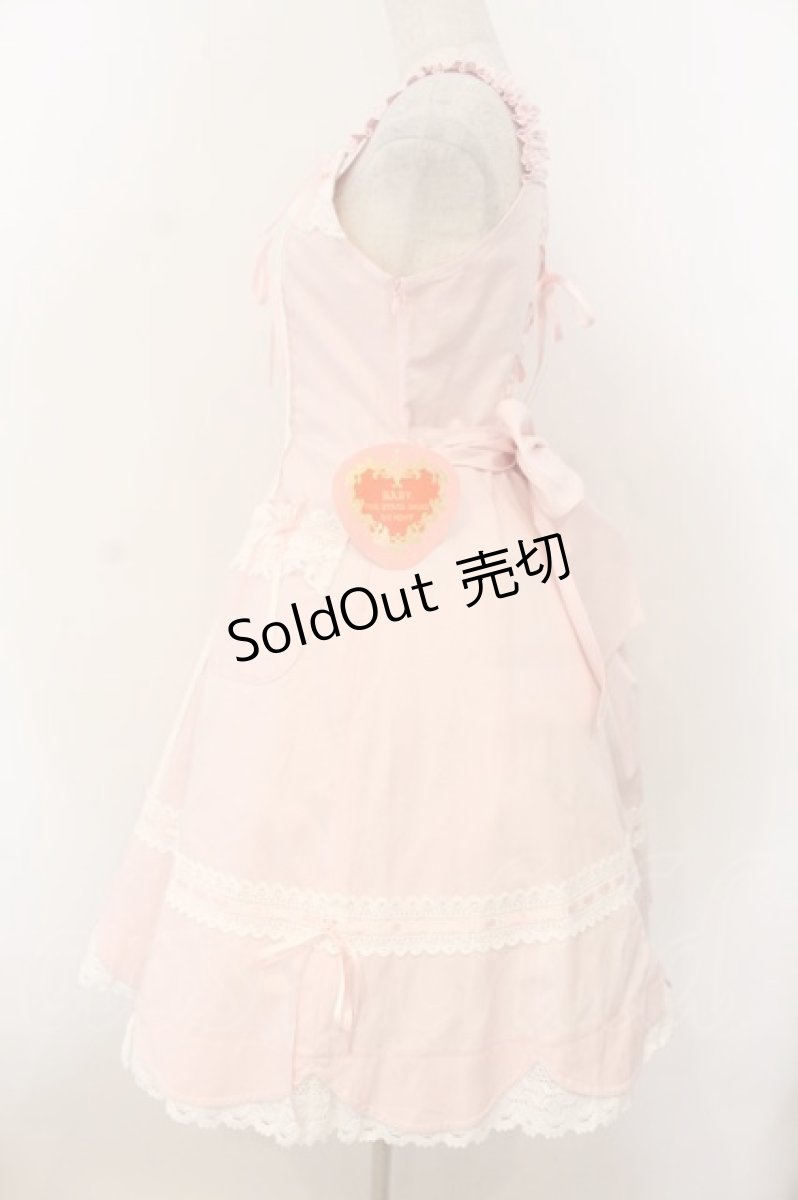 画像5: BABY,THE STARS SHINE BRIGHT / 裾スカラップジャンパースカート  ピンク O-26-01-24-054-BA-OP-OW-OS (5)