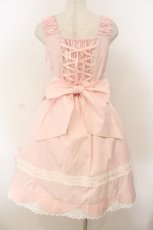 画像6: BABY,THE STARS SHINE BRIGHT / 裾スカラップジャンパースカート  ピンク O-26-01-24-054-BA-OP-OW-OS (6)