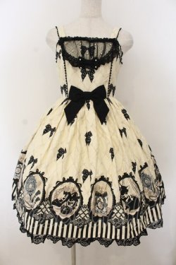 画像1: Angelic Pretty / Cinema Dollジャンパースカート  オフシロ O-26-01-24-055-AP-OP-IG-OS