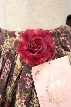 画像3: metamorphose / ゴブランブーケ後ろバッスルスカート  えんじ O-26-01-24-057-ME-SK-IG-OS