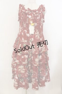 画像1: Spring Flower Language / Camellia Berry 3.0ジャンパースカート S タイプ2アカ O-26-01-24-059-EL-OP-IG-OS