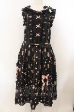 画像1: MONO GIRL / Rothenburg Bearジャンパースカート  クロ O-26-01-24-060-EL-OP-IG-OS (1)