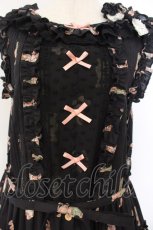 画像2: MONO GIRL / Rothenburg Bearジャンパースカート  クロ O-26-01-24-060-EL-OP-IG-OS (2)