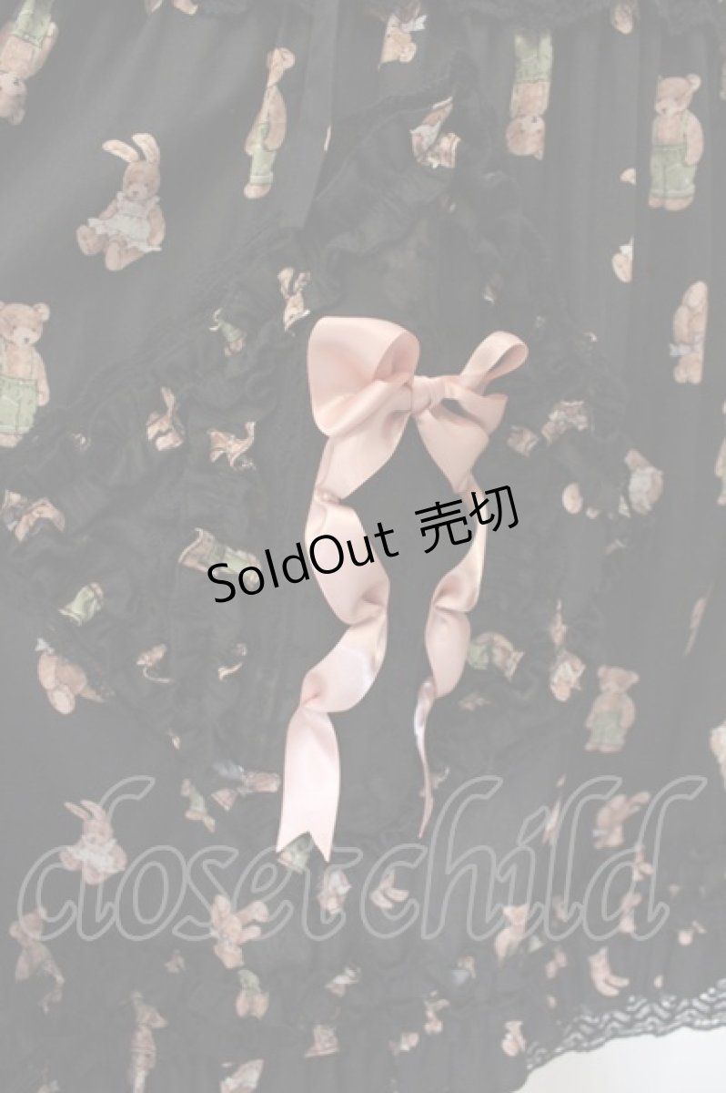 画像4: MONO GIRL / Rothenburg Bearジャンパースカート  クロ O-26-01-24-060-EL-OP-IG-OS (4)