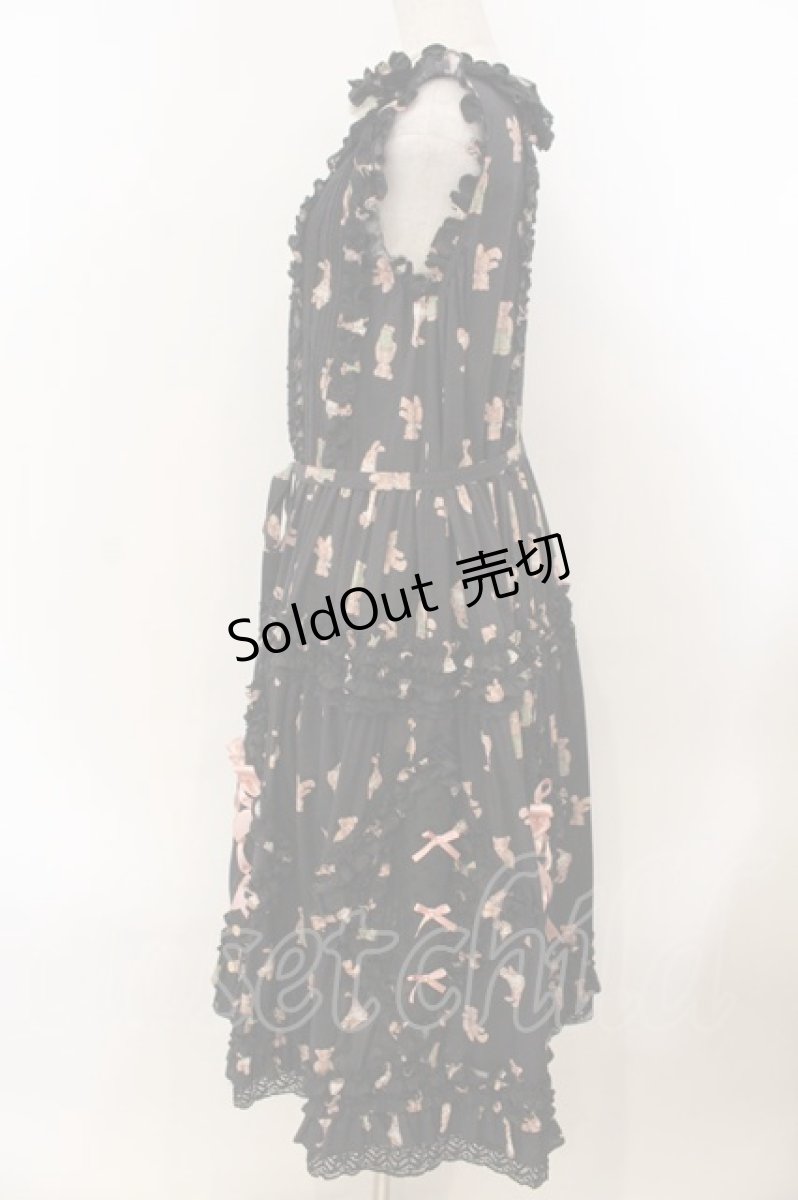 画像5: MONO GIRL / Rothenburg Bearジャンパースカート  クロ O-26-01-24-060-EL-OP-IG-OS (5)