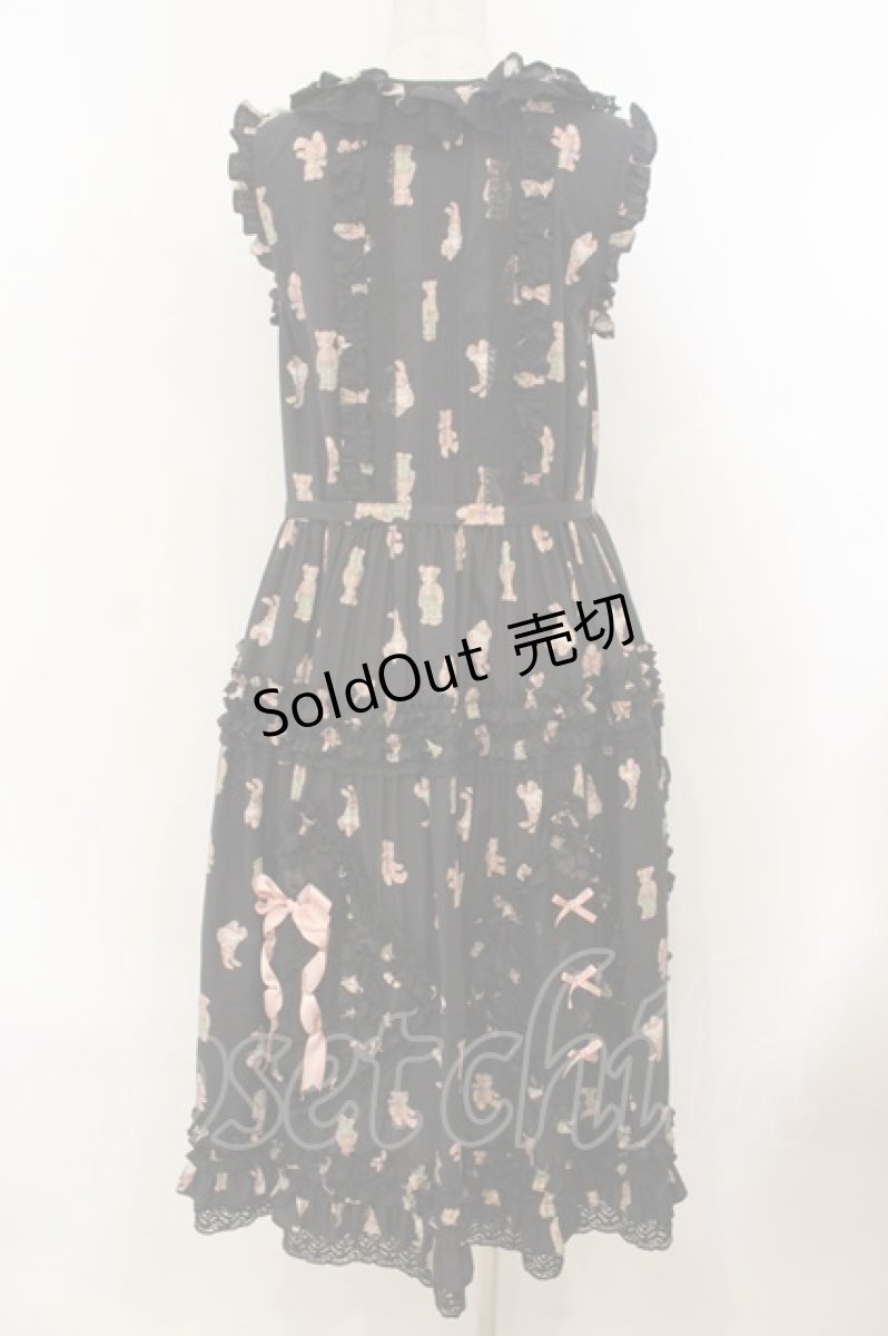 画像6: MONO GIRL / Rothenburg Bearジャンパースカート  クロ O-26-01-24-060-EL-OP-IG-OS (6)