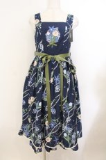 画像1: Rose Sunset / My Clematis ジャンパースカート S ネイビー O-26-01-24-062-PU-OP-IG-OS (1)