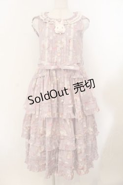 画像1: Cotton Rabbit / リスとウサギのジャンパースカート S ピンク O-26-01-24-063-EL-OP-IG-OS