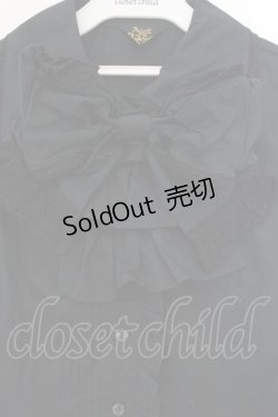 画像2: ALICE and the PIRATES / マッドハッターブラウス  クロ O-26-01-24-065-PA-BL-IG-OS