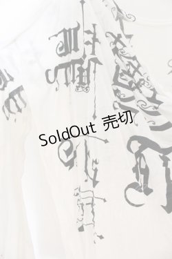 画像3: h.NAOTO / "White Shadow"Mesh Tops トップス  ホワイト O-26-01-24-008-HN-TO-IG-OS