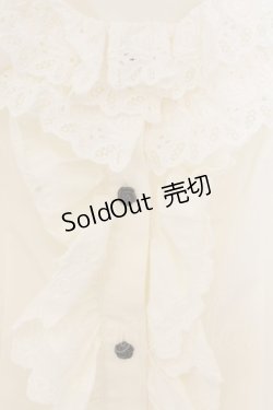 画像2: ALICE and the PIRATES / Vampireローズレースブラウス  生成り O-26-01-24-069-PA-BL-IG-OS