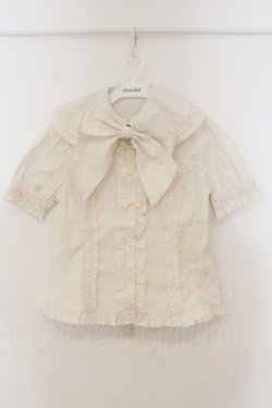 画像1: metamorphose / Lace up doll あみあげ（ミニ） セット ブラウス単品  生成り O-26-01-24-073-ME-BL-IG-OS