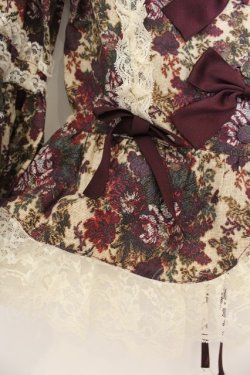 画像3: metamorphose / ゴブランブーケラッパ袖ブラウス  えんじ O-26-01-24-074-ME-BL-IG-OS