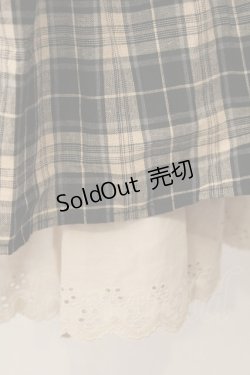 画像3: axes femme / コットンレース使チェックワンピース M ブラウン O-26-01-24-075-AX-OP-OW-ZT0126D