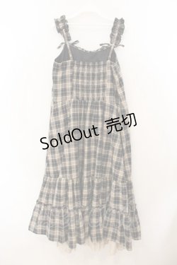 画像4: axes femme / コットンレース使チェックワンピース M ブラウン O-26-01-24-075-AX-OP-OW-ZT0126D