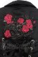 画像4: H jelly / 薔薇刺繍&ドットブルゾン  ブラック×ピンク O-26-01-24-009-HN-TO-IG-OS (4)